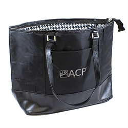 ACP Embroidered Black Computer Tote