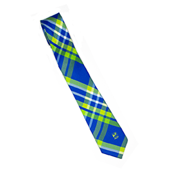 ACP Green Plaid Silk Neck Tie
