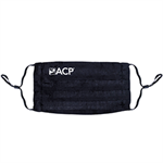 ACP Black Pleated Cotton Mask