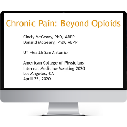 ACP Pain Management:  Chronic Pain: Beyond Opioids
